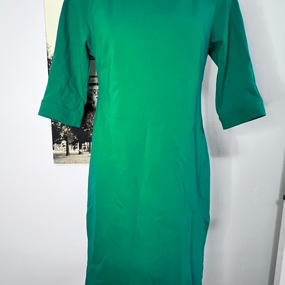 Talbots Teal Long Sleeve Top with Gold Button - Picture 5 of 9